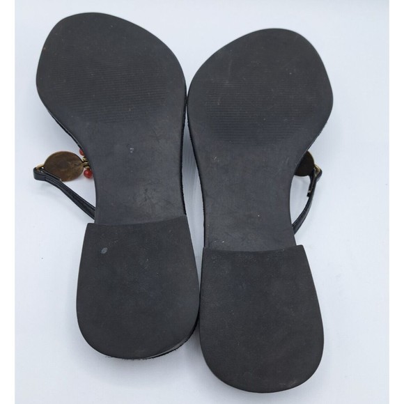 Nccooki Ecutk Retro African Style Exotic Brass Trim Flip Flops/ Thongs Size 7.5 - Picture 7 of 8